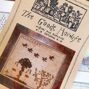 Margaret Pence Goode Huswife Adam & Eve cross stitch chart Garden of Eden graph